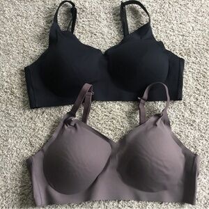 Seamless Black and purply/Brown Women's Bras